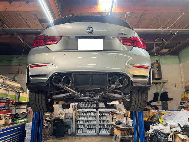 2014-2019 BMW F80 M3 & F82 / F83 M4 | MUFFLER AXLE BACK WITH RESONATED MID PIPE CAT BACK EXHAUST