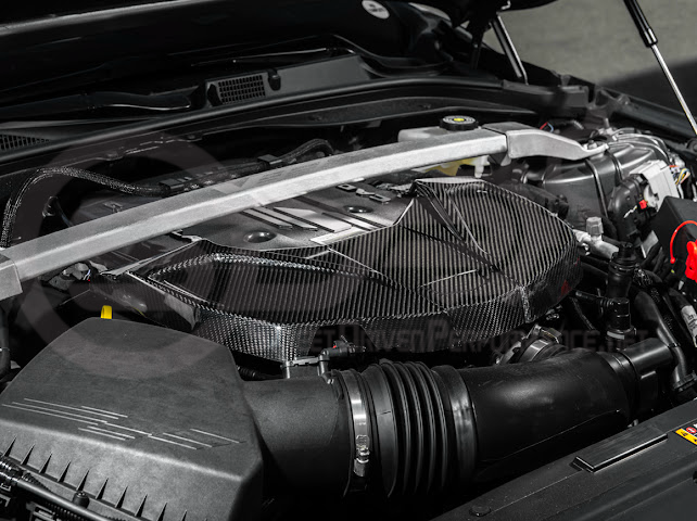 2022-UP CADILLAC CT5-V BLACKWING | DRY CARBON FIBER REPLACEMENT FRONT ENGINE COVER
