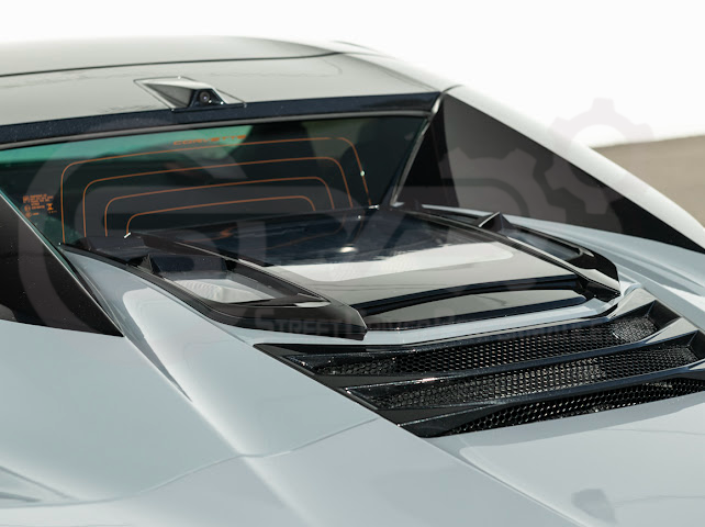 2020-UP CORVETTE C8 CONVERTIBLE | REAR HATCH UPPER HTC TONNEAU WINDOW INSERTS
