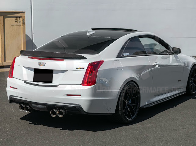 2015-2019 CADILLAC ATS / ATS-V COUPE | FACTORY STYLE CARBON FIBER REAR TRUNK DECKLID APPLIQUÉ INSERT TRIM REPLACEMENT