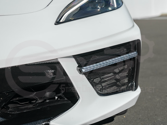 2020-UP CORVETTE C8 STINGRAY & Z51 | SEQUENTIAL FRONT GRILLE LED DRL LIGHT BAR BEZEL INSERTS PAIR
