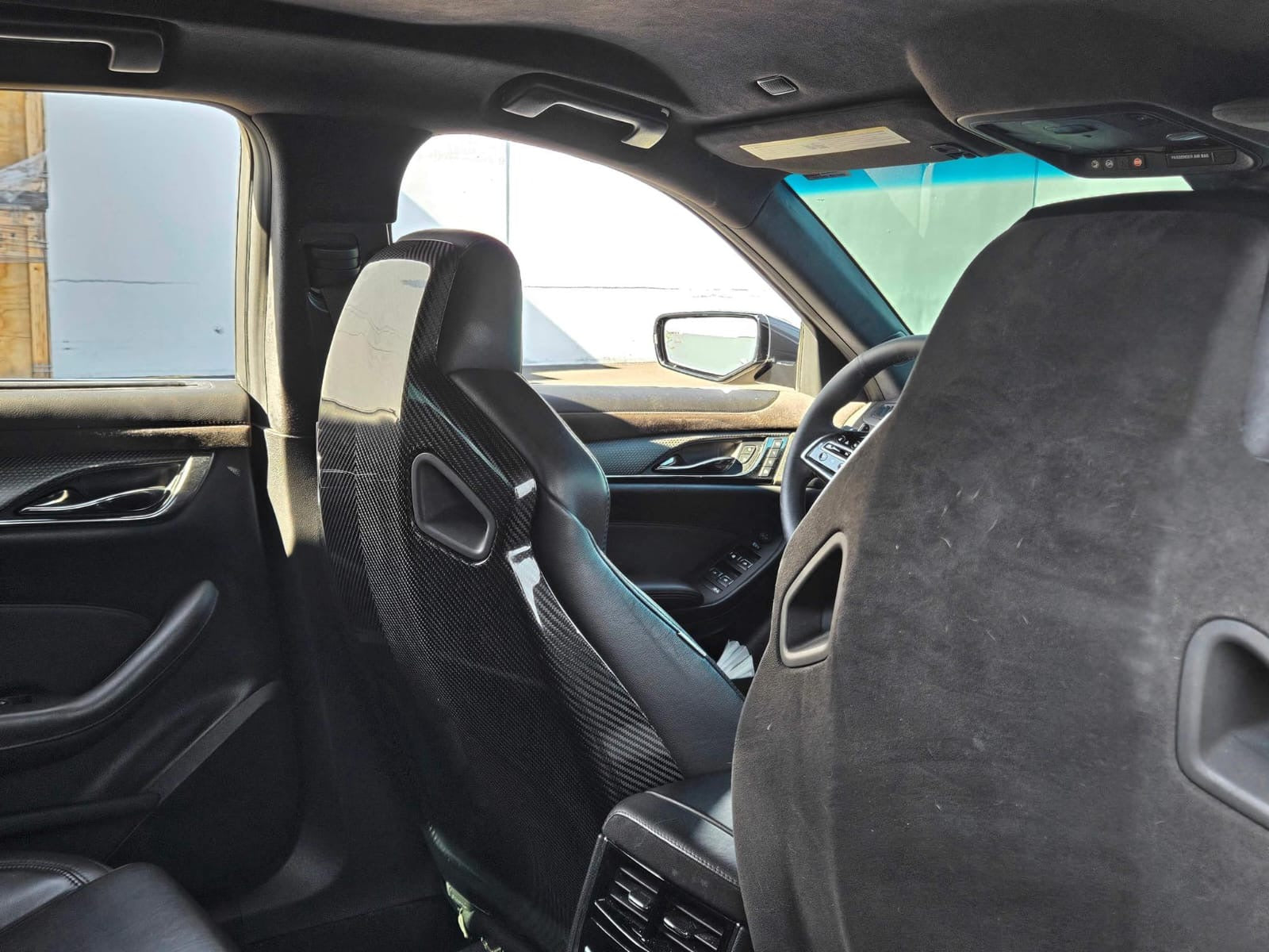 2016 - 2019 Cadillac ATS-V Sedan | Recaro Carbon Fiber Seat Rear Panel Cover Replacement (Driver and Passenger)