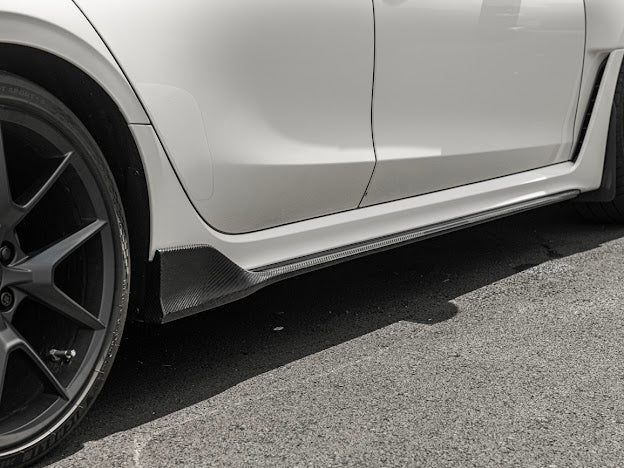 2022-UP HONDA CIVIC TYPE R | JDM STYLE CARBON FIBER SIDE SKIRTS ROCKER PANELS GROUND EFFECTS