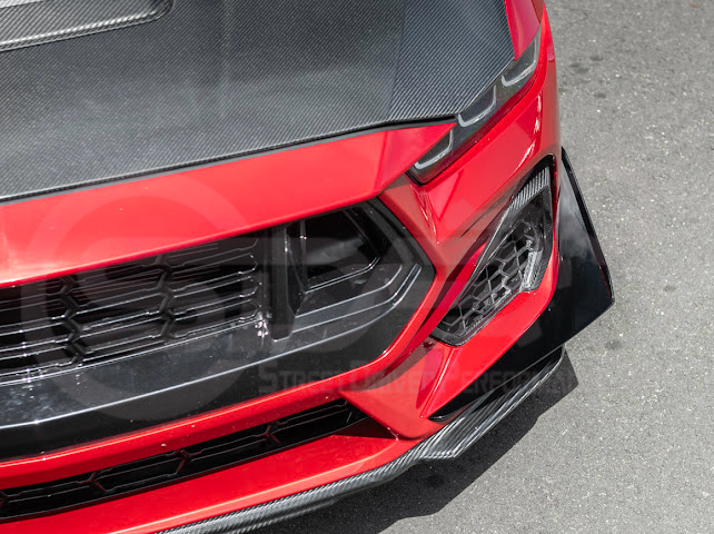 2024-UP MUSTANG S650 GT | FRONT SPLITTER LIP GROUND EFFECTS CANARDS PAIR