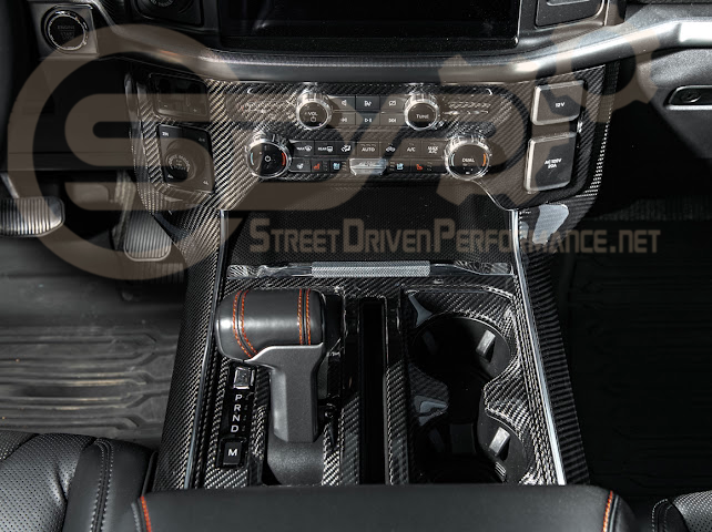 2021-UP FORD F-150 | FACTORY STYLE CARBON FIBER CENTER CONSOLE SIDE PANELS TRIM COVER PAIR