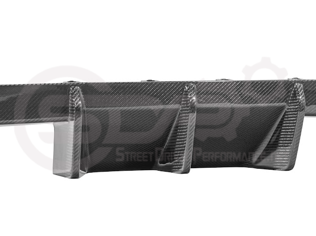 2023-UP BMW G87 M2 | M-SPORT PERFORMANCE V2 STYLE CARBON FIBER REAR BUMPER DIFFUSER