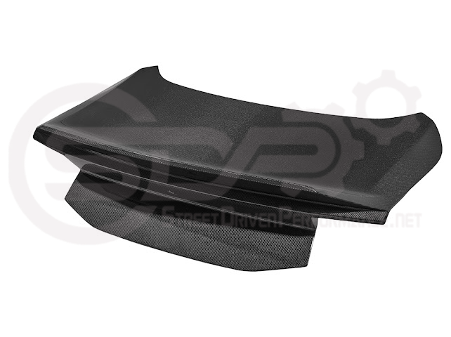 2024-Up Ford Mustang S650 | Factory Integrated Ducktail Style Carbon Fiber Replacement Rear Trunk Lid