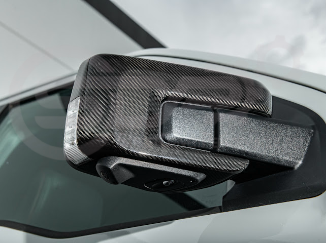 2022-UP FORD F-150 LIGHTNING | FACTORY STYLE CARBON FIBER SIDE MIRROR CAP COVERS (PAIR)