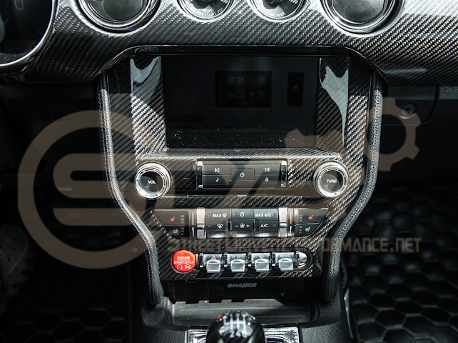 2015-2023 S550 | FORD MUSTANG CARBON FIBER CENTER CONSOLE CONTROL PANEL TRIM COVER
