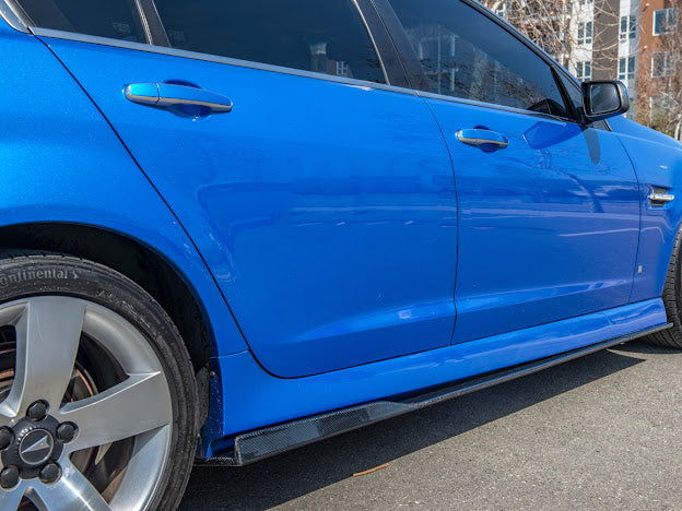 2008-09 PONTIAC G8 CARBON FIBER FRONT SPLITTER & SIDE SKIRTS GROUND EFFECTS