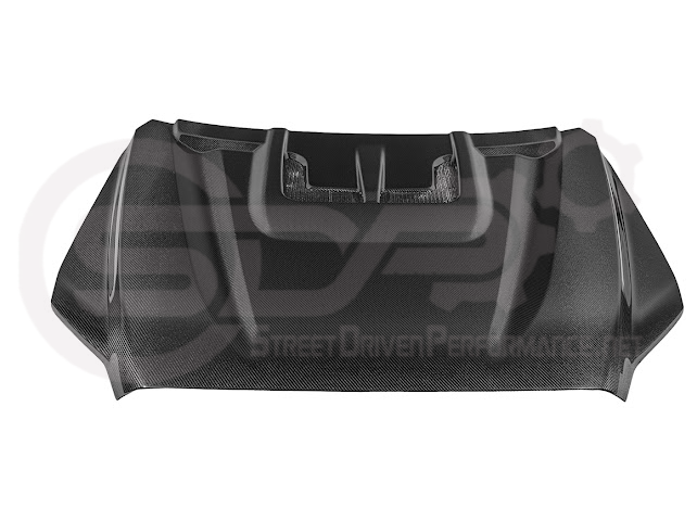 2022-UP TOYOTA TUNDRA | SDP CARBON FIBER FRONT VENTED HOOD WITH SIDE VENTS