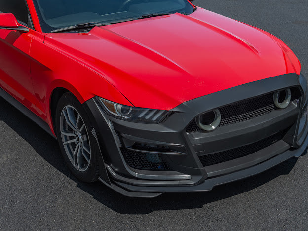 2015-17 FORD MUSTANG | GT500 CONVERSION FRONT BUMPER WITH LED GRILLE KIT