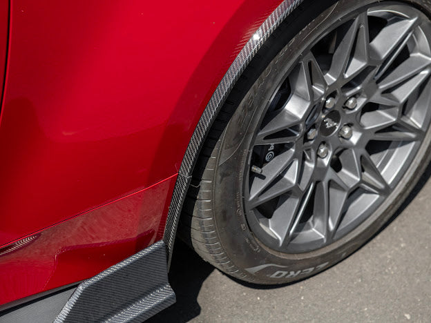 2024-UP FORD MUSTANG S650 | GT350R PERFORMANCE STYLE CARBON FIBER FENDER FLARES MUD FLAPS