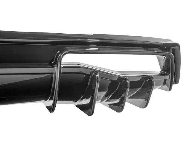 2020-UP CHEVROLET CORVETTE C8 GLOSSY BLACK REAR *ADD-ON*  BUMPER DIFFUSER