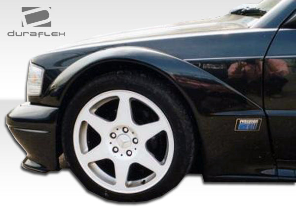 1984-1993 Mercedes 190 W201 Duraflex Evo 2 Wide Body Fender Flares - 6 Piece