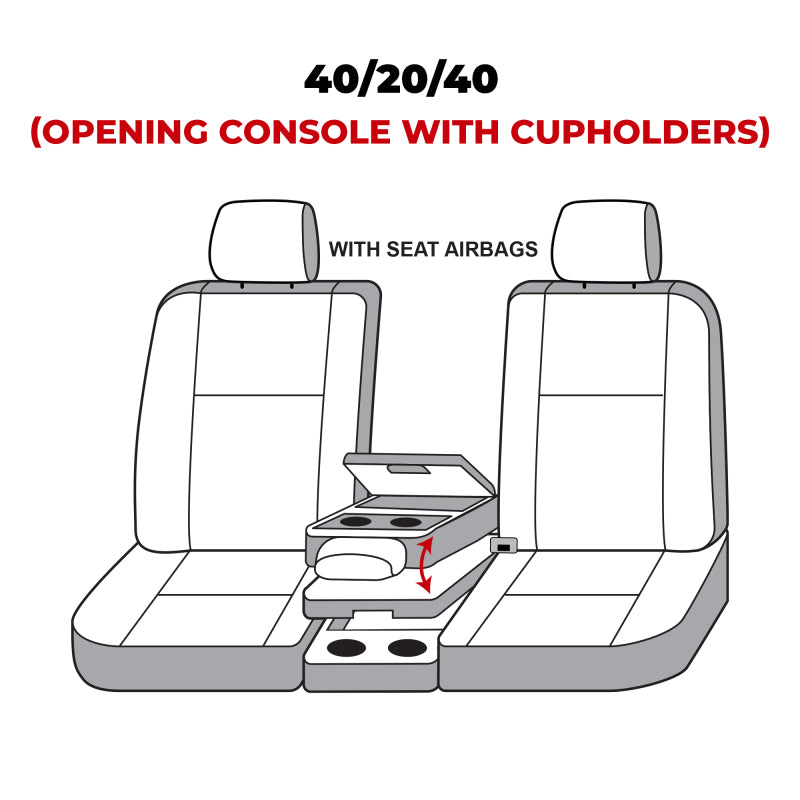 Covercraft 19-20 Ford F150/ Waterproof Polyester SeatSaver Custom Front Row Seat Covers - Grey