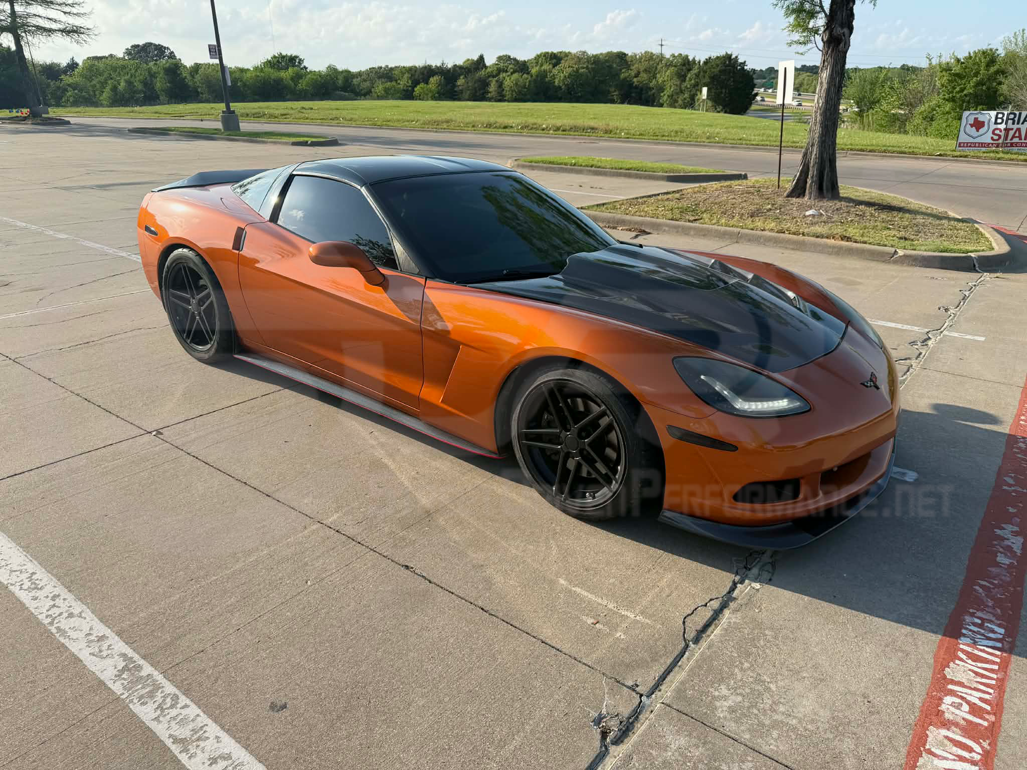 2005-2013 CHEVROLET CORVETTE C6 | SDP AGGRESSIVE STYLE  CARBON FIBER REAR TRUNK LID WING SPOILER