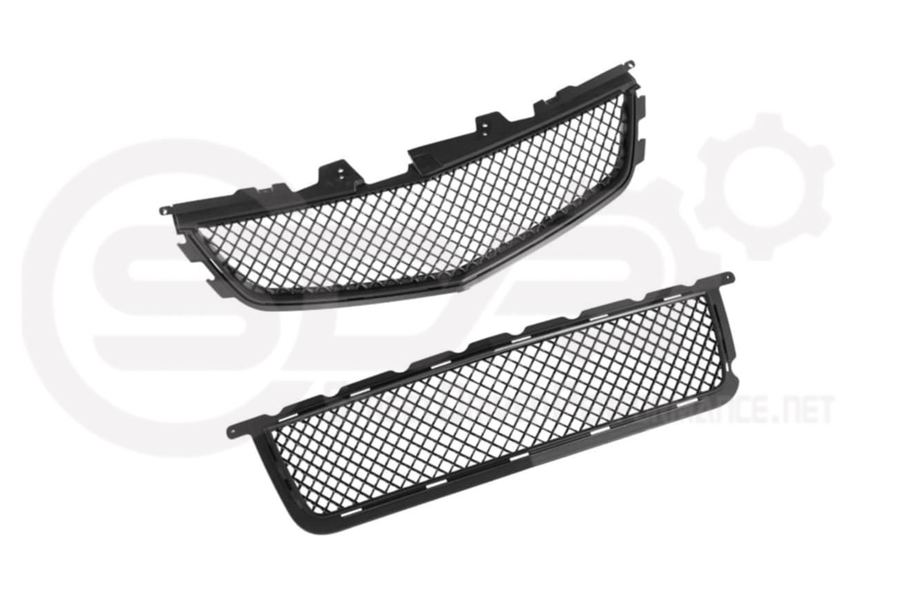 2009-2015 CTS-V V2 -  Black front grilles set (blank no emblem)