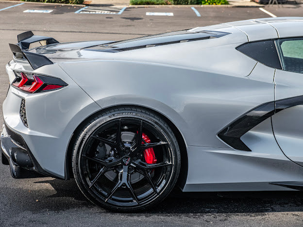 2020+ CORVETTE C8 Z51 | REAR TRUNK SPOILER *ADD-ON* WICKER EXTENSION PAIR