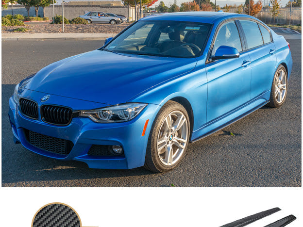 2012-2018 BMW F30 / F31 3-Series | M-Sport EXTENDED Style CARBON FIBER Side Skirts Rocker Panel Ground Effects