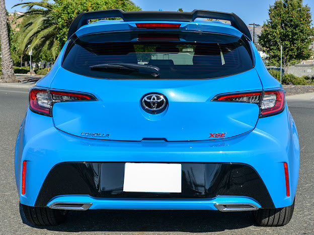 2019-UP TOYOTA COROLLA HATCHBACK | JDM PERFORMANCE PACKAGE MATTE BLACK REAR WINDOW ROOF SPOILER WING