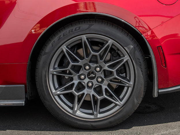 2024-UP FORD MUSTANG S650 | GT350R PERFORMANCE STYLE CARBON FIBER FENDER FLARES MUD FLAPS