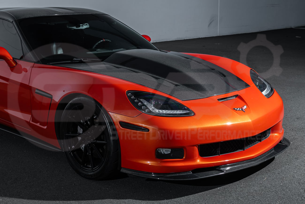2005-2013 CHEVROLET CORVETTE C6 | SDP PERFORMANCE STYLE CARBON FIBER VENTED COWL HOOD