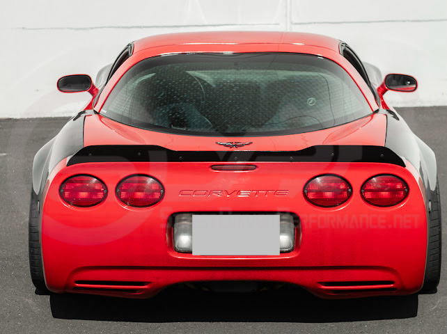 1997-2004 Chevrolet Corvette C5 | ZR1 Extended Style GLOSSY BLACK Rear Trunk Lid Wickerbill Spoiler Wing