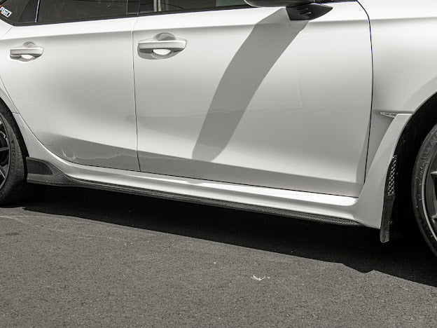 2022-UP HONDA CIVIC TYPE R | JDM STYLE CARBON FIBER SIDE SKIRTS ROCKER PANELS GROUND EFFECTS