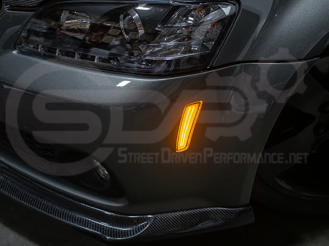 2008-2009 Pontiac G8 | Front Clear / Amber / or Smoke Lens Amber Light LED Side Markers Pair