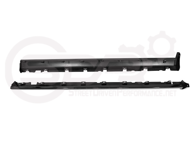 2010-2014 FORD S197 MUSTANG | GT500 STYLE SIDE SKIRTS EXTENSION PAIR ROCKER PANELS GROUND EFFECTS