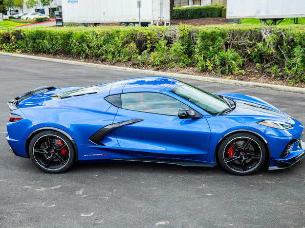 2020+ CHEVROLET CORVETTE C8 STINGRAY | Z06 PACKAGE SIDE SKIRTS ROCKER PANELS GROUND EFFECTS