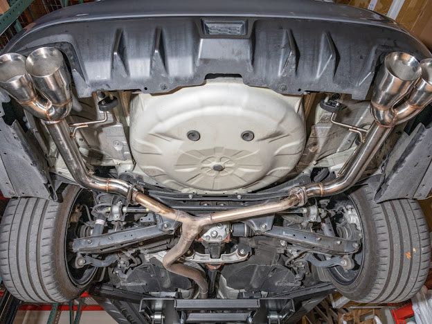 2015-2021 SUBARU WRX / STI | MUFFLER DELETE AXLE BACK EXHAUST 4 INCH CHROME QUAD TIPS