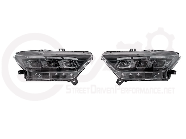 2015-2017 Ford Mustang S550 | S650 Style LED DRL Sequential Signal Projector Headlights Pair