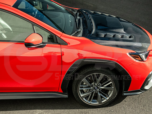 2022-UP SUBARU WRX | JDM VRS STYLE CARBON FIBER FRONT VENTED HOOD