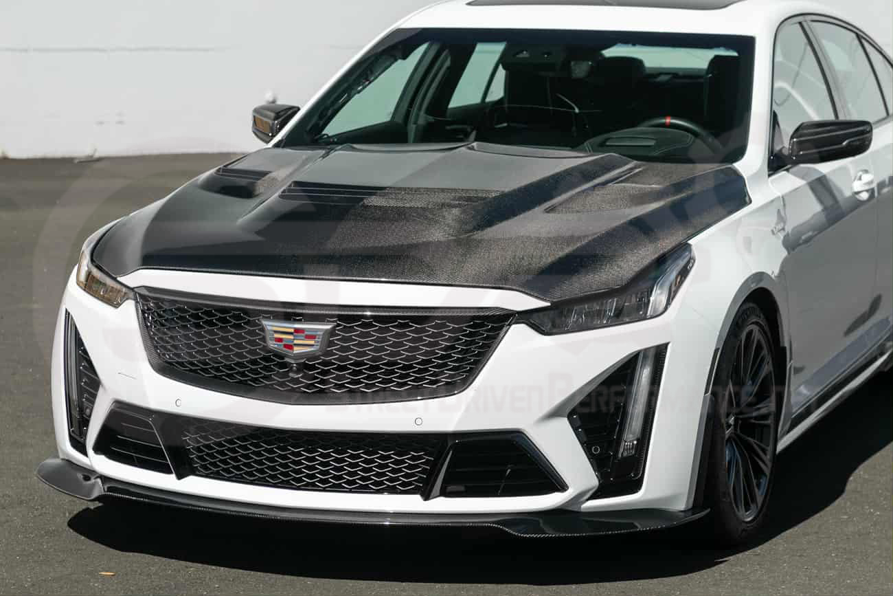 2022-2024 Cadillac CT5-V Blackwing | Factory Style Carbon Fiber Front Bumper Grille Insert Trim Surrounding Replacement (Upper and/or Lower)