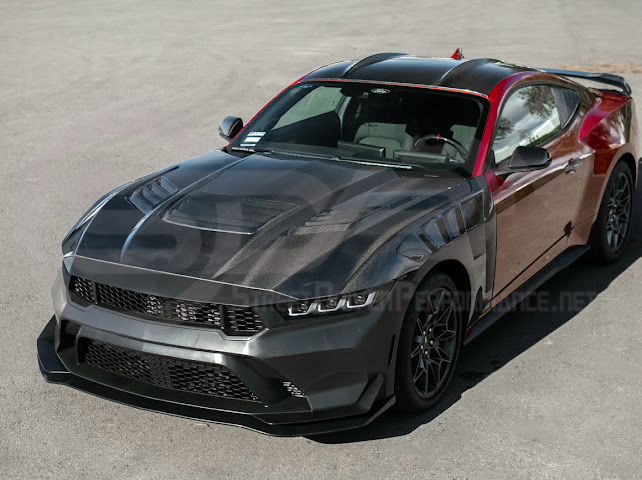 2015-Up Ford Mustang S550 & S650 Coupe | Factory Style Dry CARBON FIBER Tape-On Top Roof Panel Cover