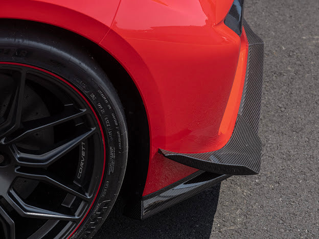 2023+ CHEVROLET CORVETTE C8 Z06 & E-RAY | CARBON FIBER FRONT SIDE CANARDS