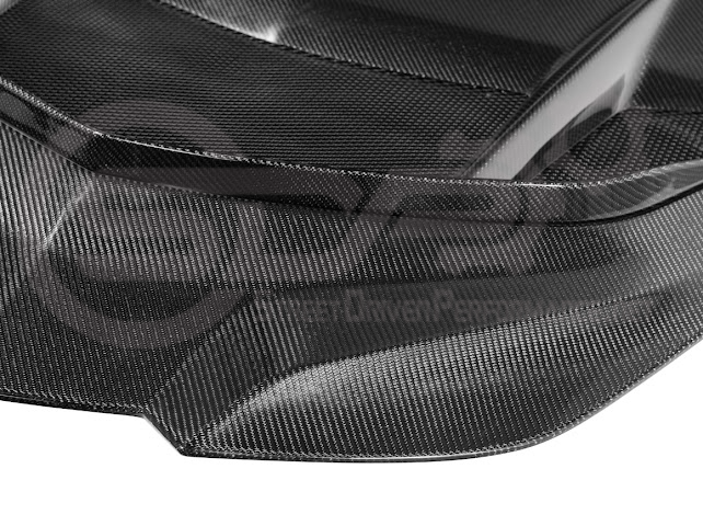 2020-PRESENT CHEVROLET CORVETTE C8 | ZR1 REPLICA STYLE DOUBLE SIDED CARBON FIBER FRONT VENTED HOOD