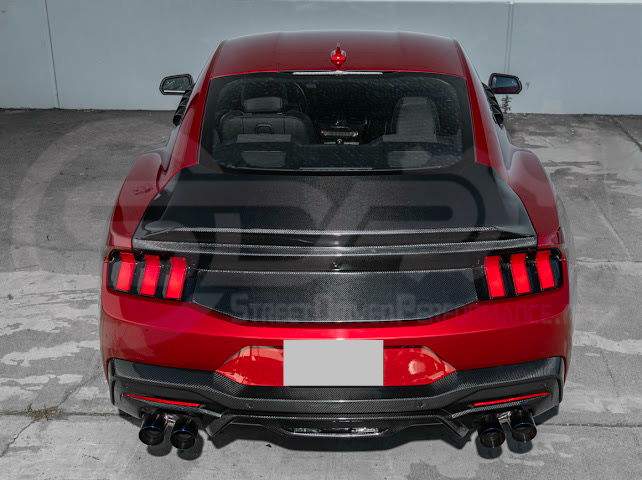 2024-Up Ford Mustang S650 | Factory Integrated Ducktail Style Carbon Fiber Replacement Rear Trunk Lid
