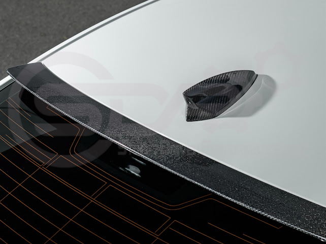 2020-Up Cadillac CT4 / CT4-V / CT4-V Blackwing | SDP Performance Style Carbon Fiber Rear Roof Top Window Spoiler Wing