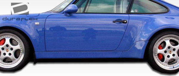 1989-1994 Porsche 964 Duraflex Turbo Look Side Skirts Rocker Panels - 2 Piece