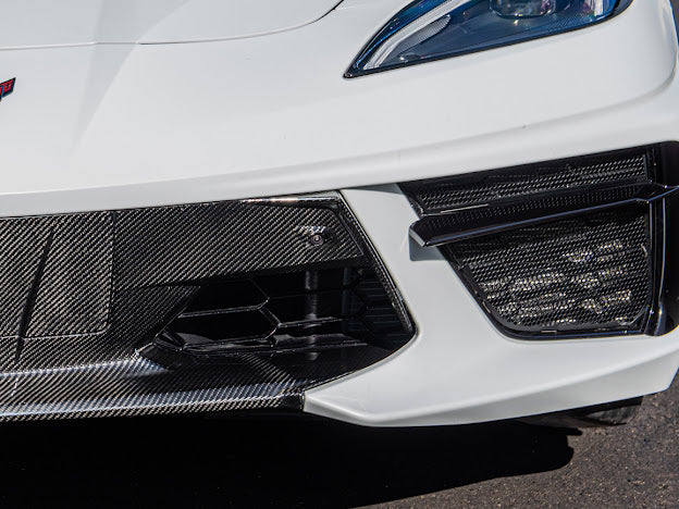 2020+ CHEVROLET CORVETTE C8 STINGRAY & Z51 | CARBON FIBER FASCIA PANEL GRILLE REPLACEMENT