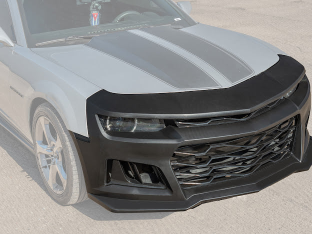 2014-2015 5th Gen Camaro - ZL1 Style Front Bumper Kit For Camaro Upper Lower Grille Badgeless W/O Fog Light
