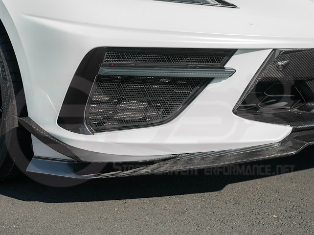 2020+ CORVETTE C8 STINGRAY & Z51 | Z06 Z07 PERFORMANCE FRONT LIP SPLITTER & CANARDS GROUND EFFECTS