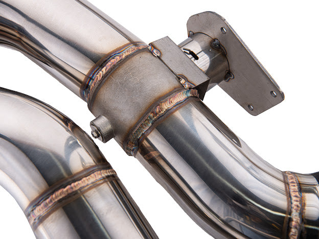 2016+ Cadillac CTS-V V3 Sedan | NPP Valved Axle Back Quad BLACK Tips Exhaust