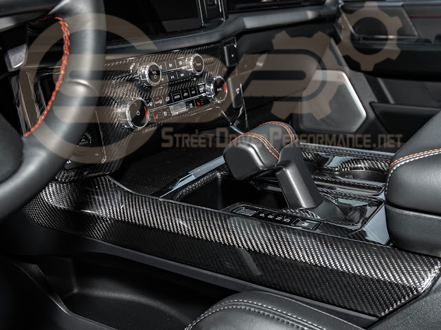 2021-UP FORD F-150 | FACTORY STYLE CARBON FIBER CENTER CONTROL GEAR SHIFT PANEL COVER