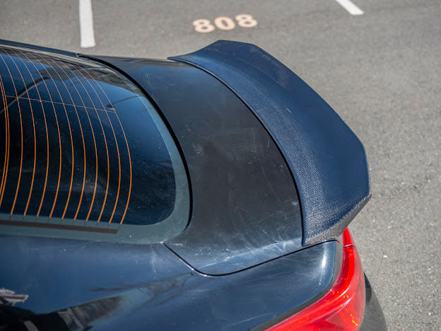 2014-Up Infiniti Q50 | LB Style High Kick CARBON FIBER Rear Trunk Wing Spoiler