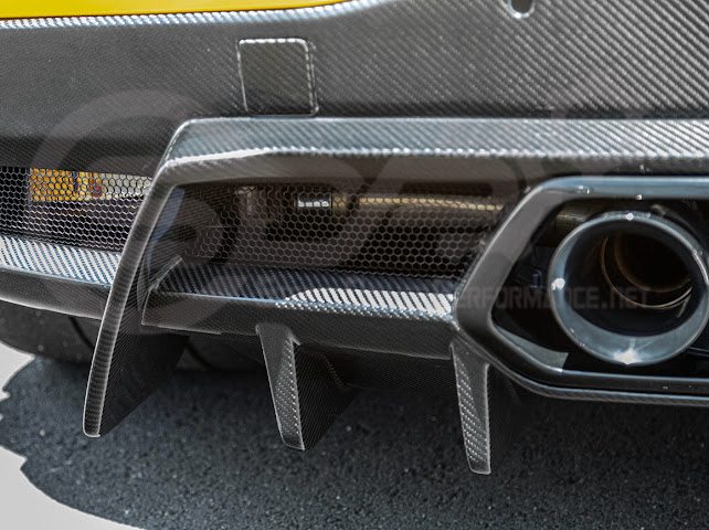 2023-UP CHEVROLET CORVETTE C8 Z06 | SDP PERFORMANCE PACKAGE CARBON FIBER REAR BUMPER FINNED DIFFUSER