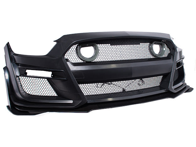 2015-17 FORD MUSTANG | GT500 CONVERSION FRONT BUMPER WITH LED GRILLE KIT